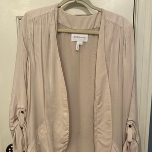 BCBG shrug top. Super cute with leather pants or faux leather leggings. Clean